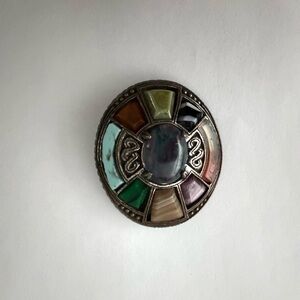 Miracle Scottish Celtic Wheel Brooch